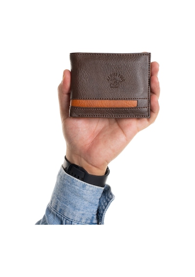 Newish Polo Erkek Suni Deri Minimal Cüzdan Ve Kartlık - New414 Kahve-taba