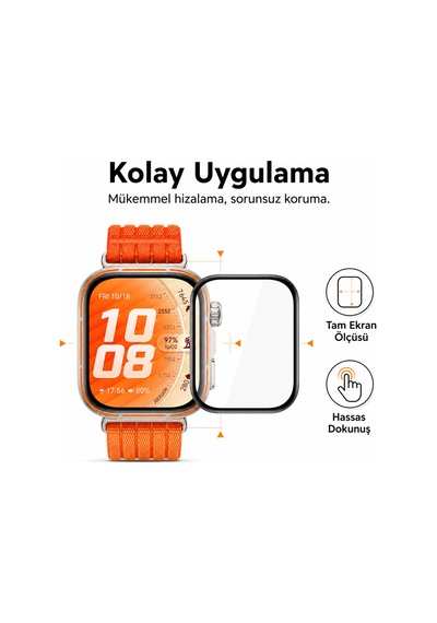 Huawei Watch Fit 5 Pro Ekran Koruyucu Polymer Temperli Nano 0.5 Mm Watch Ekran Koruyucu