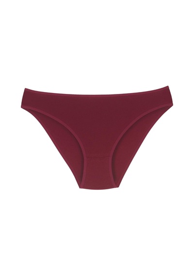 18001-5 Kadın 7'li Flowers Bikini Külot Paketi V9-bordo Mix Çok Renkli