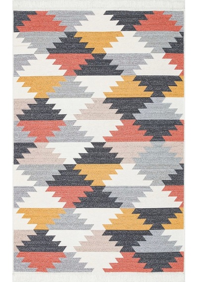 Eko Halı Arya Ar 20 Renkli Yıkanabilir Çift Taraflı Pamuk Kilim