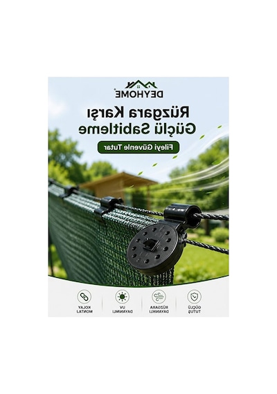 Uv Dayanımlı Gölgelik Sabitleme Klipsi, Bahçe Ve Tarım Kullanımı