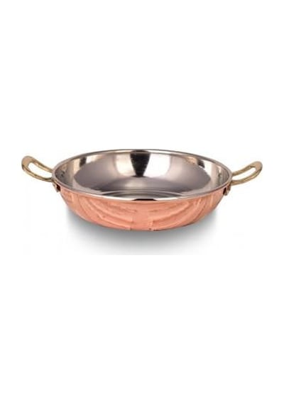 Turna Bakır Çelebi Tava 3 No 18 CM Düz Kırmızı Turna7555-1