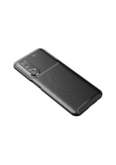 Bezos Realme 7 Kılıf Auto Focus Karbon Kapak - Siyah 22