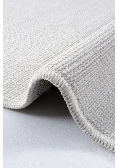 Hoom Rugs Antik 1808 Beyaz Dayanıklı Polyester İskandinav Halı Beyaz