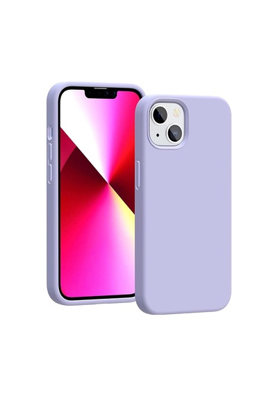 Smcase Apple Uyumlu iPhone 13 Kılıf Liquid Lansman Mara Silikon