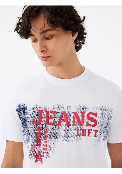 Loft Regular Fit Erkek Tshirt K.kol Lf2041203 Q1.v1 Beyaz Loft Regular Fit Erkek Tshirt K.kol Lf2041203 Q1.v1 Beyaz