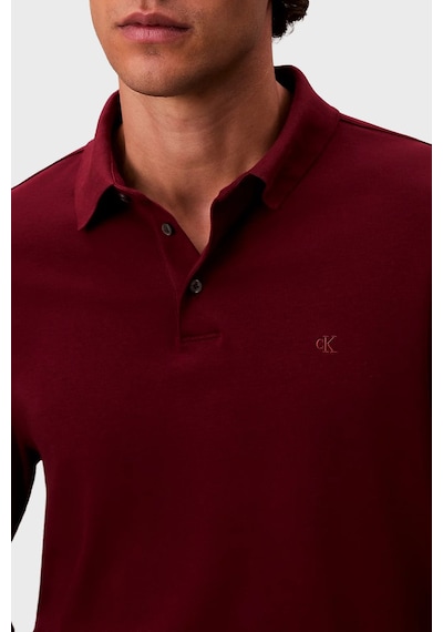 Calvin Klein Erkek Polo Yaka Sweat Lv040em909 Wcv Bordo Bordo
