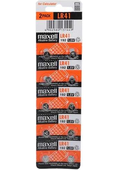 Maxell Lr41 Alkalin Pil 10'Lu Diğer