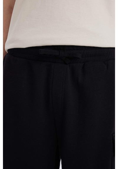 DeFacto Regular Fit Beli Bağcıklı Kargo Cepli Şort D9494AX25SMBK81 DeFacto Regular Fit Beli Bağcıklı Kargo Cepli Şort D9494AX25SMBK81