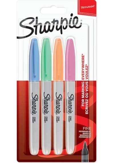 Sharpie Sharpie Fine Permanent 4'Lü Pastel Renk Markör