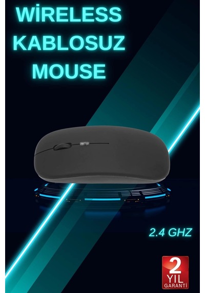Mey Najmaddin Siyah Wireless Kablosuz Sessiz Mouse Bluetooth Bağlantılı Najmaddin Belirtilmemiş