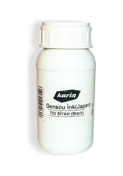 : Japon Kaligrafi Ve Hat Mürekkebi Gensou : 250 Ml : Siyah