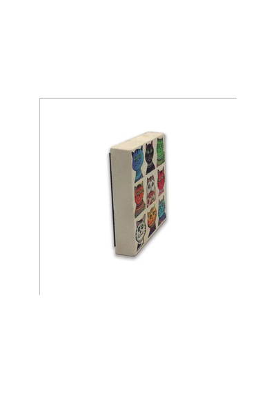 Kediler Baskılı Taş Magnet 5x5 Dekoratif Obje Ve Biblo