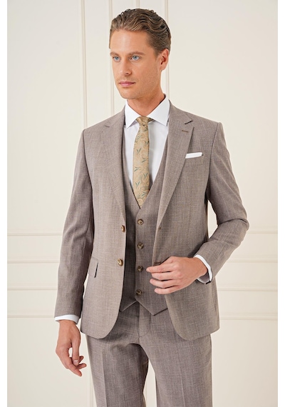 Efor Tk 902 Slim Fit Vizon Klasik Takım Elbise Vizon