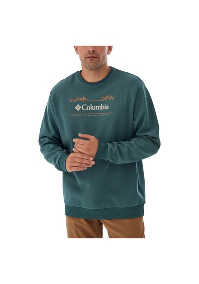 Columbia Csc Nature And Back Erkek Sweatshirt Cs0329 Yeşil