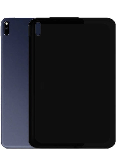 Matepad 10.4 Uyumlu Zore Tablet Süper Silikon Kapak-siyah Tablet Kılıfı