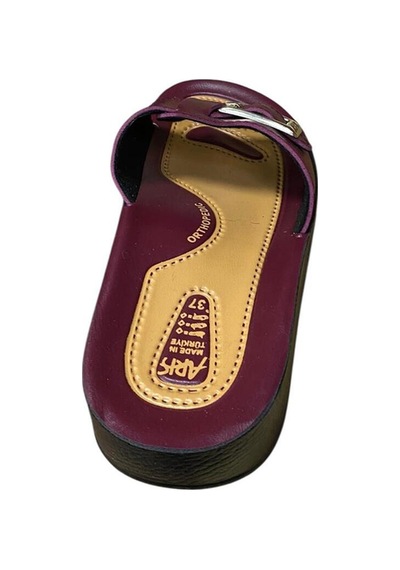By Aris Kadın Tek Toka Terlik Bordo - 732353067 Bordo