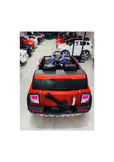 Büyük Jeep Akülü Araba 0-8 Yaş Kırmızı Kırmızı