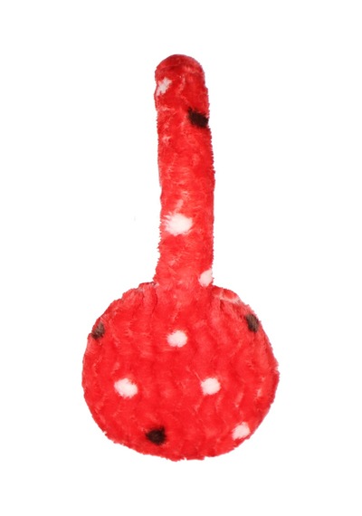 Peluş Kulaklık Puantiyeli Kırmızı