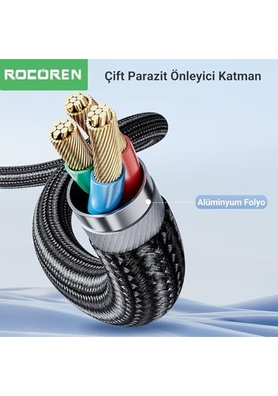 3.5mm Aux To Rca Hi-fi Ses Kablosu 5 Metre