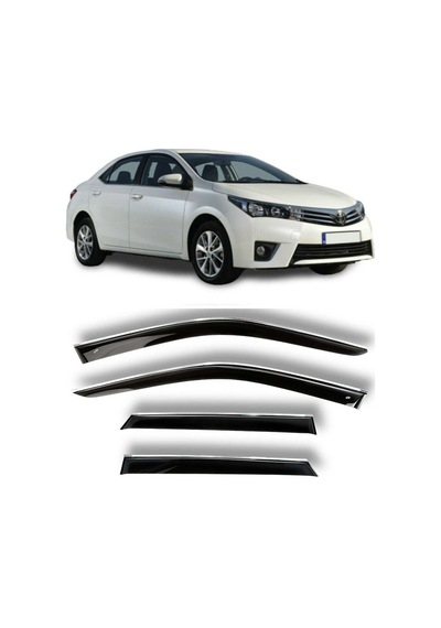 Toyota Corolla Uyumlu 2013 2018 Kromlu Cam Rüzgarlığı