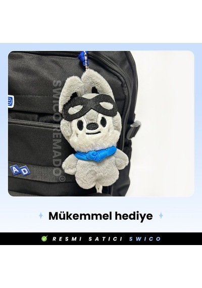 Agoodshop Stray Kids Temalı Skzoo Peluş Anahtarlık - Wolf Chan