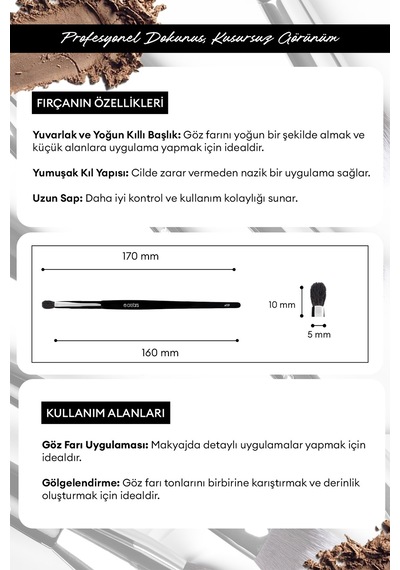 Detay Fırçası Cre'ars Petit Crease Brush 119