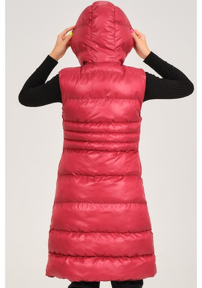 Dewberry Bayan Yelek Z6757 Bordo