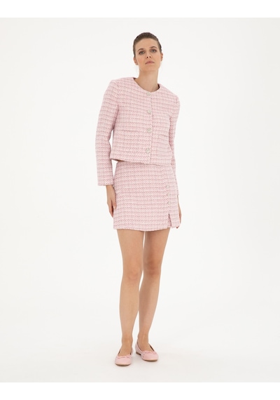 Pierre Cardin Kadın Pembe Etek Dokuma 50282078-vr041 Pembe