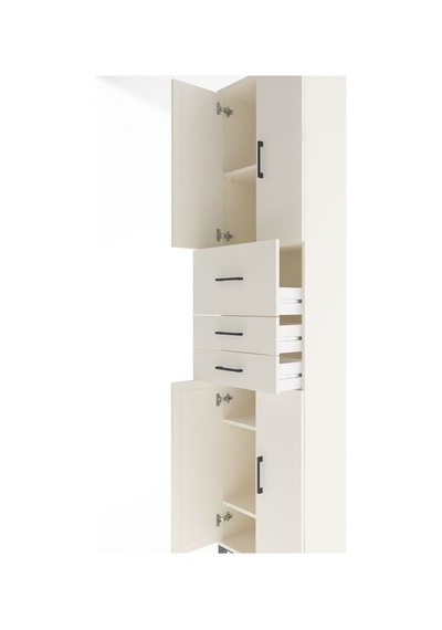 Arges Dolap 4 Raflı 3 Çekmeceli 4 Kapaklı 60x30x243 Aytaşı-ay... Aytaşı