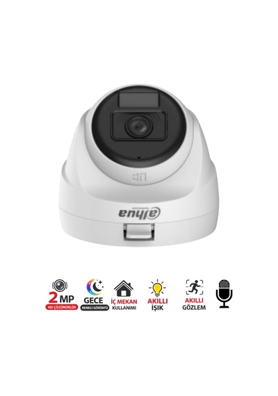Dome Güvenlik Kamerası 2mp T1a21p U Il A 0280b Smart Dual Light Teknolojisi Sesli Ve Renkli