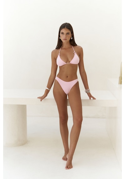 Mai Collection Mai Studios Co. Samudra Halka Detaylı Pembe Bikini Üstü Pembe