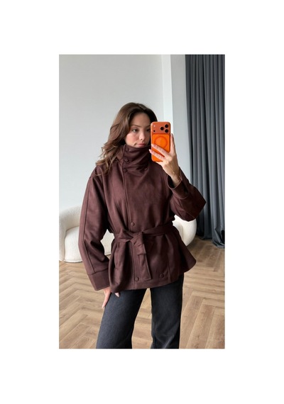 Blanco Kadın İthal Yumuşak Dokulu Zr Model Dik Yakalı Kuşaklı Süet Ceket Kahverengi Kahverengi Blanco Kadın İthal Yumuşak Dokulu Zr Model Dik Yakalı Kuşaklı Süet Ceket Kahverengi Kahverengi