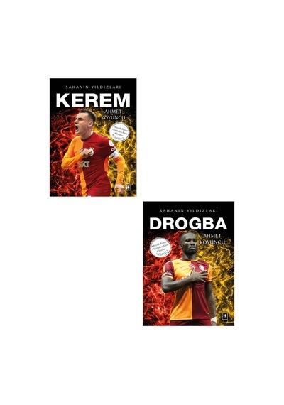 Drogba - Kerem Sahanın Yıldızları Büyük Poster Sticker Futbolcu Kartı Hediyeli 2 Kitap