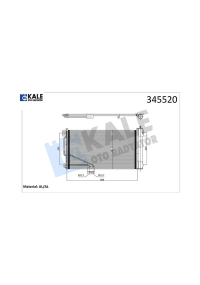 Klıma Radyatoru Slk-class R171 04 11 Kale Radyatör A1715000154