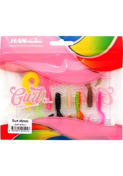 Hanfish Gurt 4.5cm Lrf Silikon Yem Karışık Renk Paketi - Mix 1