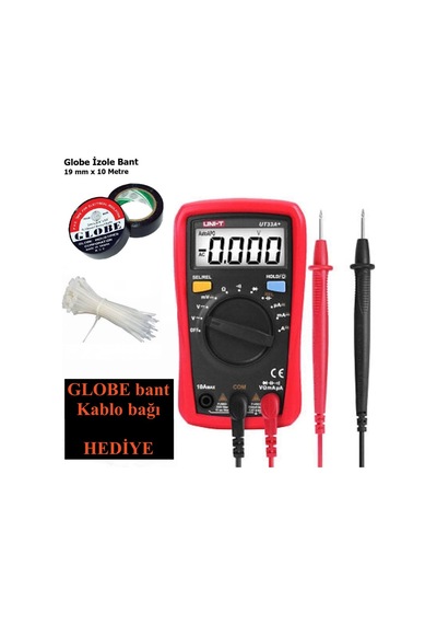 Unit Ut 33 A+ 600v Avuçiçi Dijital Multimetre + Globe Bant