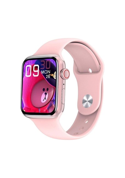 Watch 7 Pro Plus Sw17 Smartwatch 2023 Yeni Akıllı Suya Dayanıklı Bluetooth Çağrı Pembe