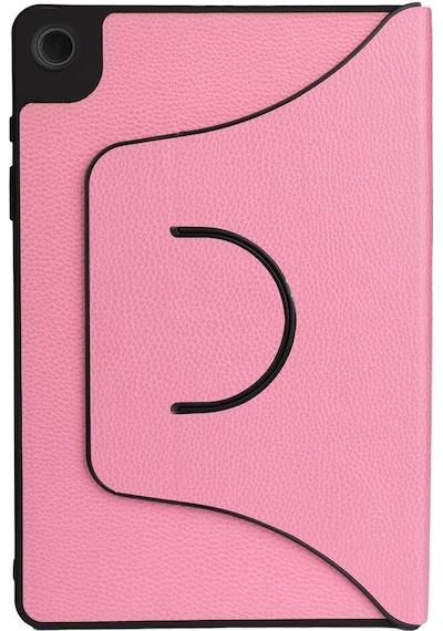Galaxy Tab A9 Uyumlu Zore Fest Dönebilen Standlı Kılıf-pembe Tablet Kılıfı