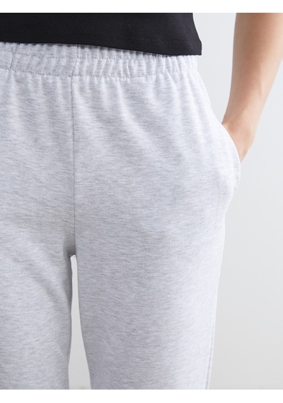 Lcw Vision Gri Beli Lastikli Kadın Jogger Eşofman Altı