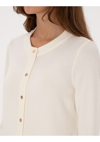 Pierre Cardin Kadın Ekru Hırka Triko 50316337-vr019 Ekru
