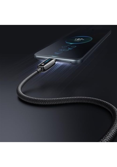 Ca-0020 Usb-a To Usb-c 6a Akıllı Şarj Kablosu 1.2m Siyah