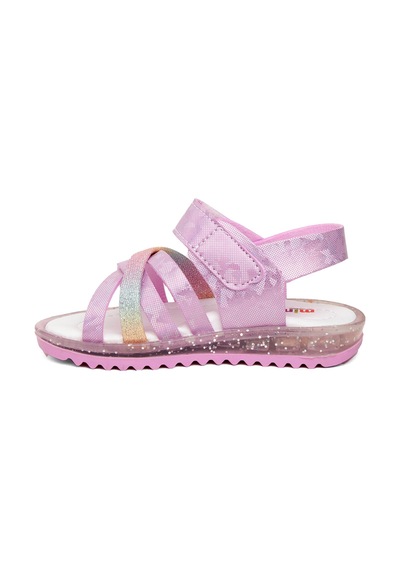 Minican Şa B K Mnc Bebe Kız Çocuk Düz Sandalet Pembe Pembe