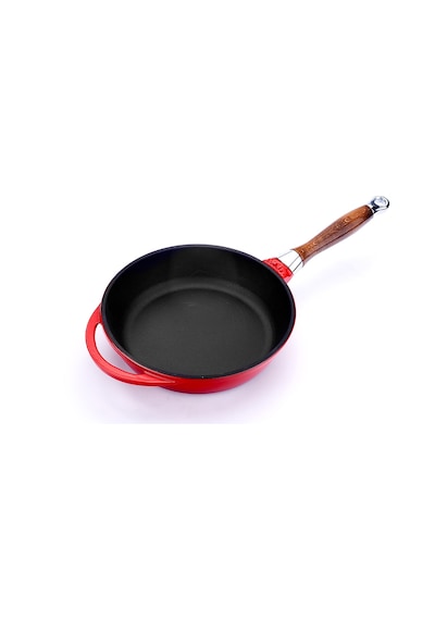 Lava Döküm Kızartma Tavası Ahşap Kulplu Çap(Ø)24cm