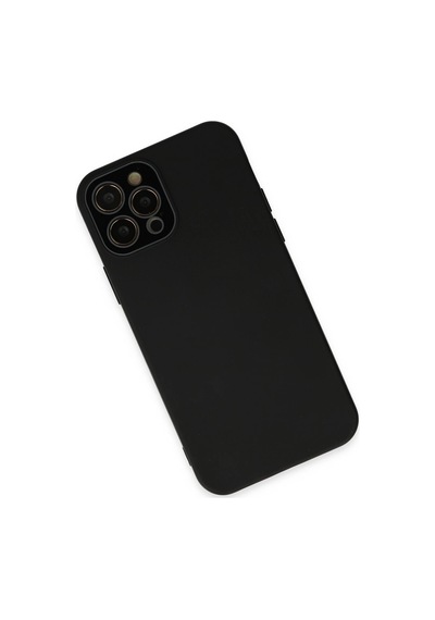 Newface Apple iPhone Uyumlu 12 Pro Max Kılıf Lansman Glass Kapak Semeglbl - 83 - Siyah