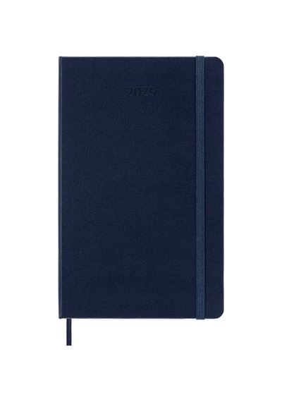 Moleskine 12 Ay Günlük Ajanda L Boy 13x21 Cm Sert Kapak Safir Mavi Safir Mavisi