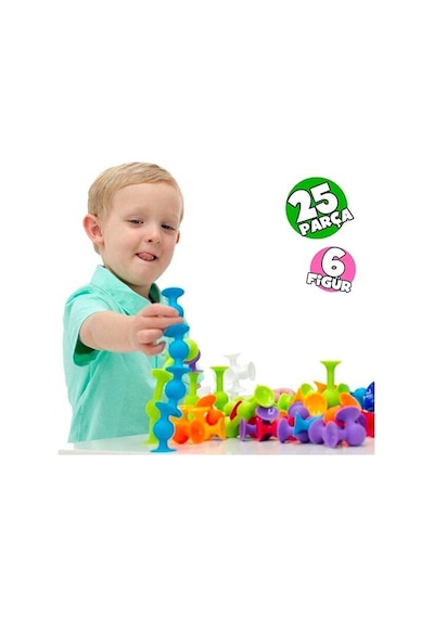 Vakum Molekül 25 Parça Yapı Taşları Fidget Duyusal Eğitici Oyuncak