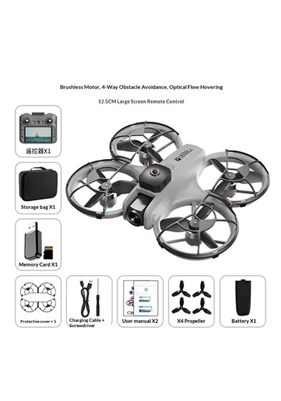 Pro Model Drone - Çift Hd Kamera Fpv Canlı Yayın Fırçasız Motor Engel Algılamalı Multi Drone
