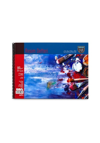 Umut U-deep 25x35 Spiralli Ekstra Beyaz Dokulu Resim Defteri Karton Kapak 25yp. - 1 Adet