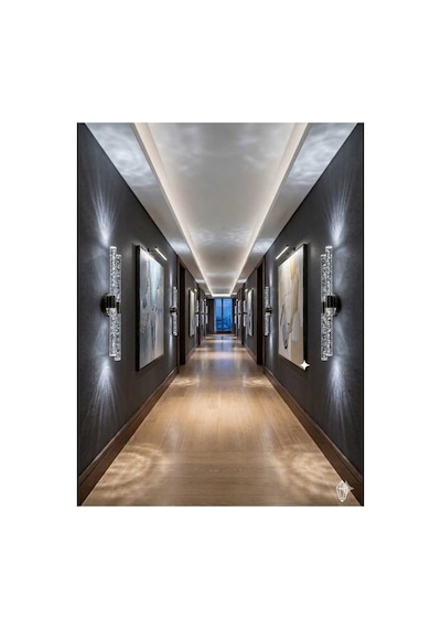 Bubbleflux Dubble Large 51 Cm Modern Tasarım Led Aplik - Duvar Lambası - Antrasit Gri - Elektrikli - Kumandalı - Beyaz Led Antrasit Elektrikli Kumandalı